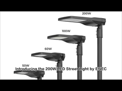 Φωτεινή ροή 3000-18000lm Σκόρπιση Αλουμινίου Led Street Lights LED SMD Πηγή φωτός