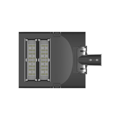 Public Area Αλουμίνιο Led Street Light 2 Μονάδα φακού Γκρι Μαύρο