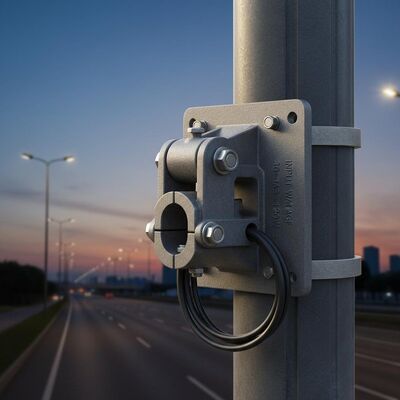 Ρυθμίσιμο πόλο Εγκατασταθείσα θήκη προσαρμοστή εξωτερικά φώτα led κήπου για μεγάλους δρόμους