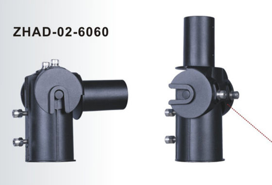 Βραχίονας προσαρμογέα φώτων δρόμου LED 60mm από χυτό αλουμίνιο, ρυθμιζόμενος